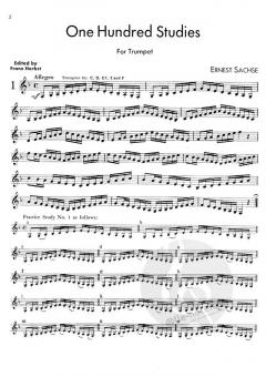 100 Studien von Ernest Sachse für Trompete solo im Alle Noten Shop kaufen