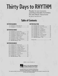 Thirty Days To Rhythm von Betsy Henderson 