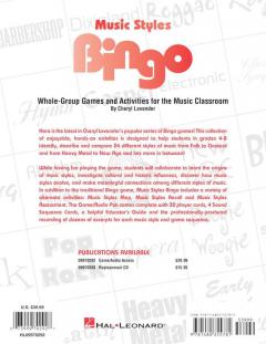 Music Styles Bingo von Cheryl Lavender im Alle Noten Shop kaufen