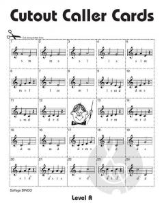 Solfege Bingo von Cheryl Lavender im Alle Noten Shop kaufen