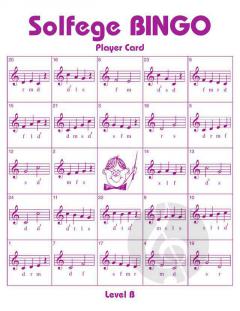 Solfege Bingo von Cheryl Lavender im Alle Noten Shop kaufen