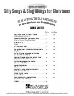 Silly Songs And Sing-Alongs For Christmas (Alan Billingsley) 