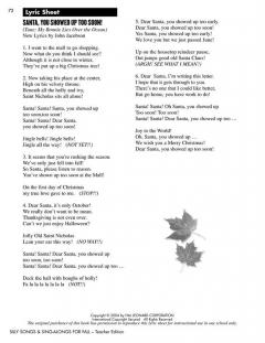 Silly Songs And Sing-Alongs For Fall (Collection) (John Jacobson) 