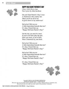 Silly Songs And Sing-Alongs For Spring (John Jacobson) 