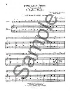 40 Little Pieces in Progressive Order for Beginner Flutists 