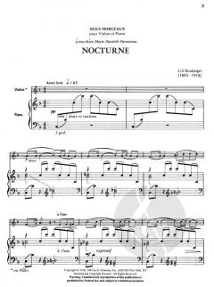 Deux Morceaux pour Violin et Piano von Lili Boulanger im Alle Noten Shop kaufen