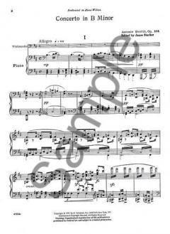 Cello Concerto In B Minor von Antonín Dvorák im Alle Noten Shop kaufen