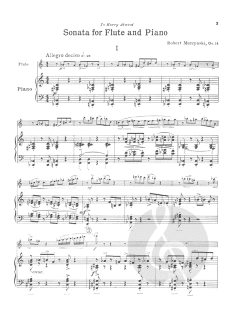 Sonata for Flute and Piano Op. 14 von Robert Muczynski 