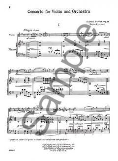 Concerto For Violin And Orchestra von Samuel Barber im Alle Noten Shop kaufen