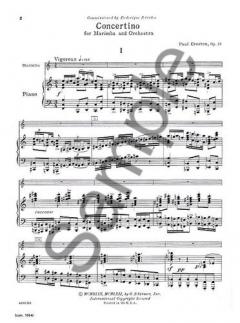 Concertino For Marimba And Orchestra von Paul Creston 