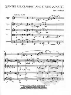 Quintet For Clarinet And String Quartet (Ezra Laderman) 