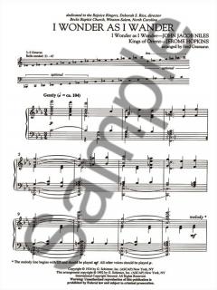 I Wonder As I Wander von John Jacob Niles 