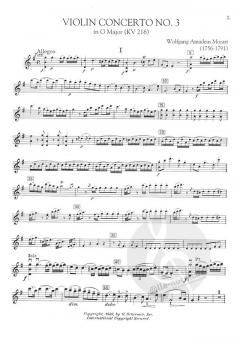 Violin Concertos Nos. 3, 4, 5 von Wolfgang Amadeus Mozart im Alle Noten Shop kaufen