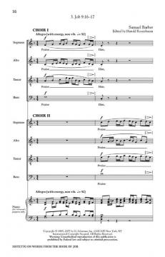 Motetto On Words From The Book Of Job (Samuel Barber) 