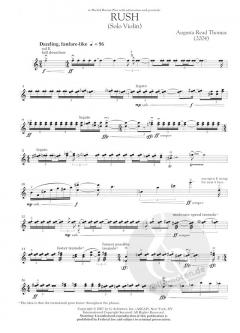Rush For Solo Violin von Augusta Read Thomas im Alle Noten Shop kaufen