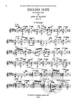 English Suite For Guitar von John Duarte 