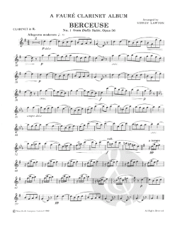 A Faure Clarinet Album von Gabriel Fauré 