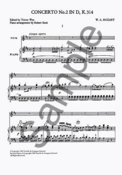 Flute Concerto No. 2 in D K314 & Andante in C K315. von Wolfgang Amadeus Mozart 