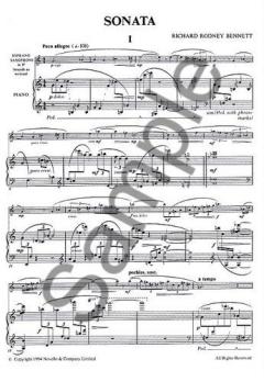 Sonata for Soprano Saxophone and Piano von Richard Rodney Bennett 