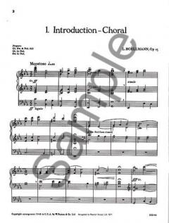 Suite Gothique for Organ Op. 25 von Léon Boëllmann 