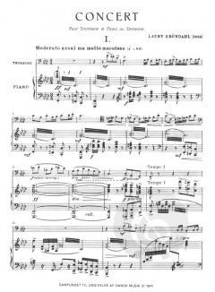 Konzert für Posaune und Orchester von Launy Grøndahl im Alle Noten Shop kaufen