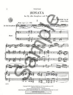 Sonata for Alto Saxophone and Piano Op. 19 von Paul Creston 