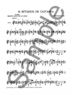 30 Estudios de Guitarra von Fernando Sor 