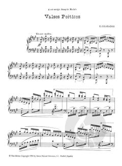 Valses Poeticos von Enrique Granados 