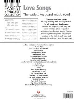 Easiest Keyboard Collection: Love Songs von Friederich Hollander im Alle Noten Shop kaufen