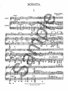 Sonata For Violin And Piano von Edward Elgar im Alle Noten Shop kaufen