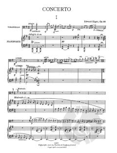 Concerto For Cello op. 85 von Edward Elgar 