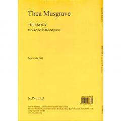 Threnody For Clarinet And Piano von Thea Musgrave 