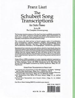 The Schubert Song Transcriptions for Solo Piano 3 von Franz Liszt 
