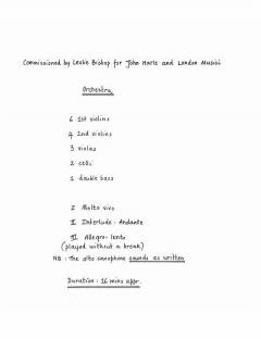 Saxophone Concerto von Richard Rodney Bennett 