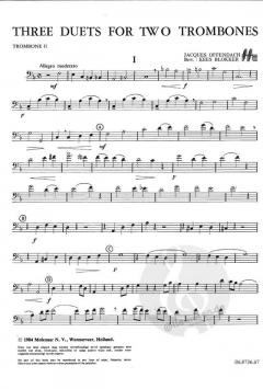3 Duets For 2 Trombones von Jacques Offenbach 