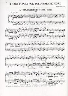 Three Pieces For Solo Harpsichord (Michael Nyman) 