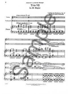 Piano Trio In B Flat 'Archduke' Op. 97 (Ludwig van Beethoven) 