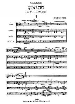Quartet For Oboe And Strings von Gordon Jacob 