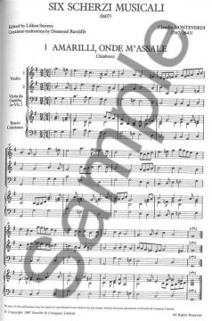 Six Scherzi Musicali von Claudio Monteverdi 