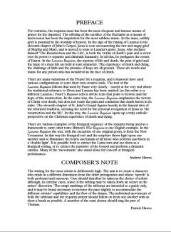 Lazarus Requiem von Patrick Hawes 