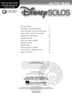 Disney Solos for Alto Sax 