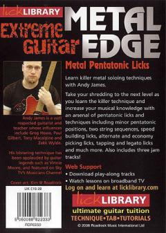 Metal Edge: Extreme Metal Pentatonic Licks von Andy James 