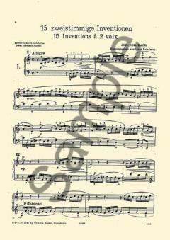 Fifteen Two and Three Part Inventions von Johann Sebastian Bach 