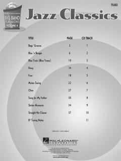 Big Band Play-Along Vol. 4: Jazz Classics für Klavier im Alle Noten Shop kaufen