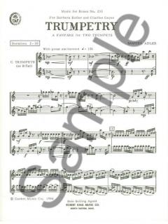 Trumpetry pour 2 Trompettes von Samuel Adler im Alle Noten Shop kaufen