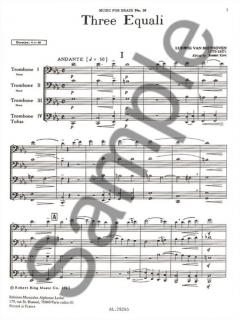 3 Equali pour 4 Trombones von Ludwig van Beethoven 