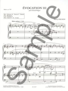 Évocation III pour Grand Orgue von Thierry Escaich 