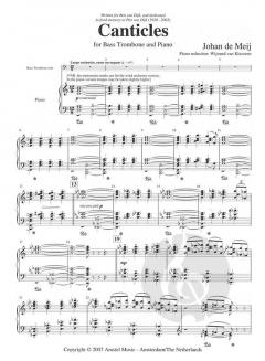 Canticles von Johan de Meij 