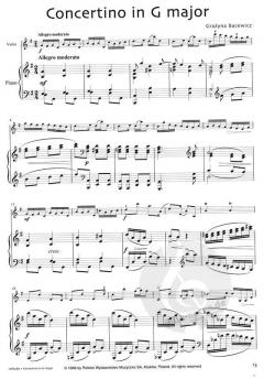 Concertino in G-Dur von Grazyna Bacewicz 