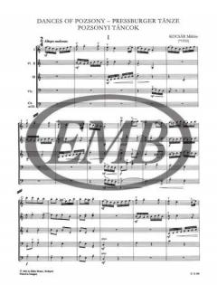 Pressburger Tänze für Jugendorchester 